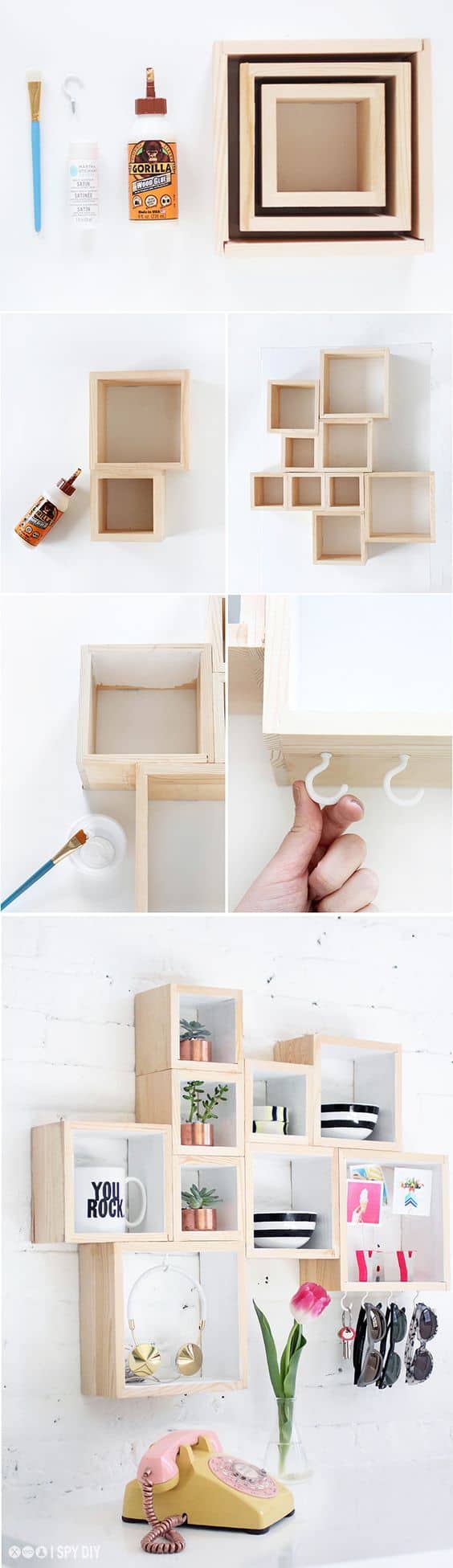 5 boxed shelving DIY via simphome