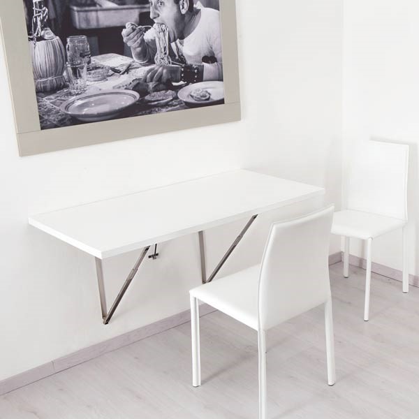 5 Wall Mounted Folding Dining Table via Simphome
