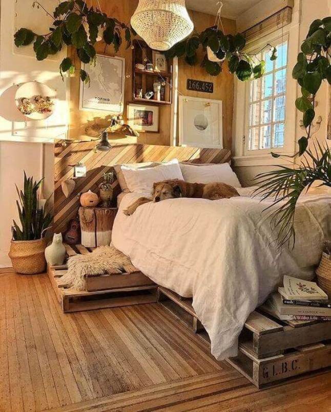 8 A Bedroom for Nature Lover via Simphome