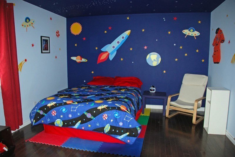 9 A Space Themed idea for Small Bedroom via Simphome