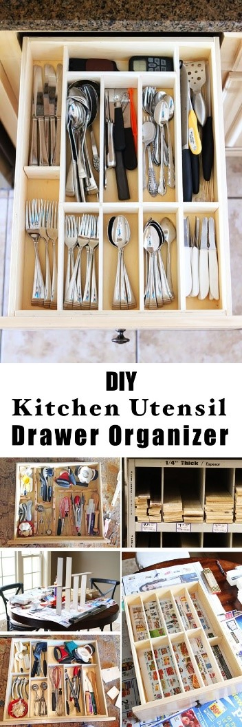 1. Kitchen Utensil Drawer Organizer via Simphome