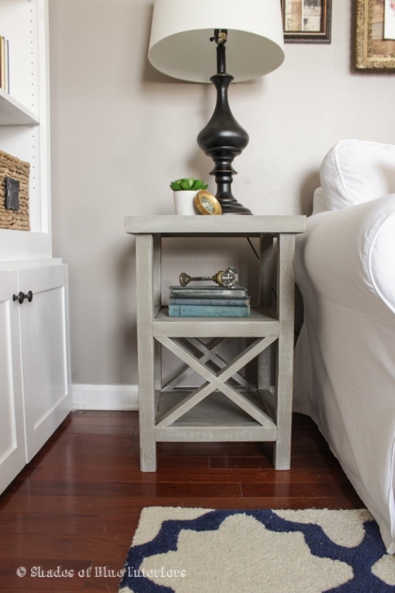 6. Side Table with X End via Simphome
