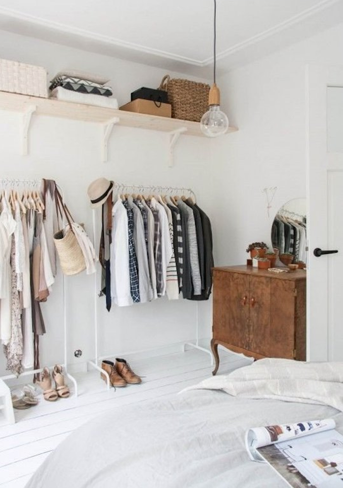 7. Organize Your Clothes Wisely via Simphome