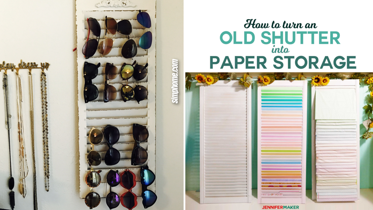 10 DIY Shutter Projects That Will Level Up Your Storage Solutions Game by Simphome.com Featured image