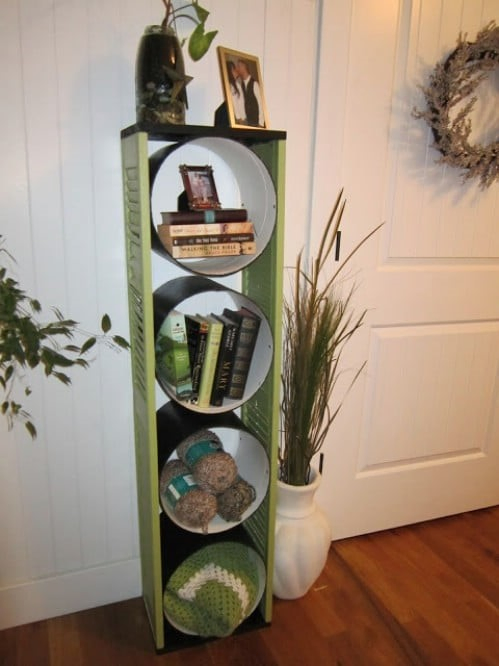 10. Unique Bookshelf via Simphome