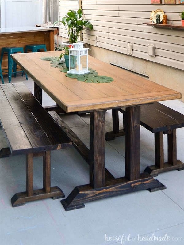 7. Outdoor Dining Table via Simphome