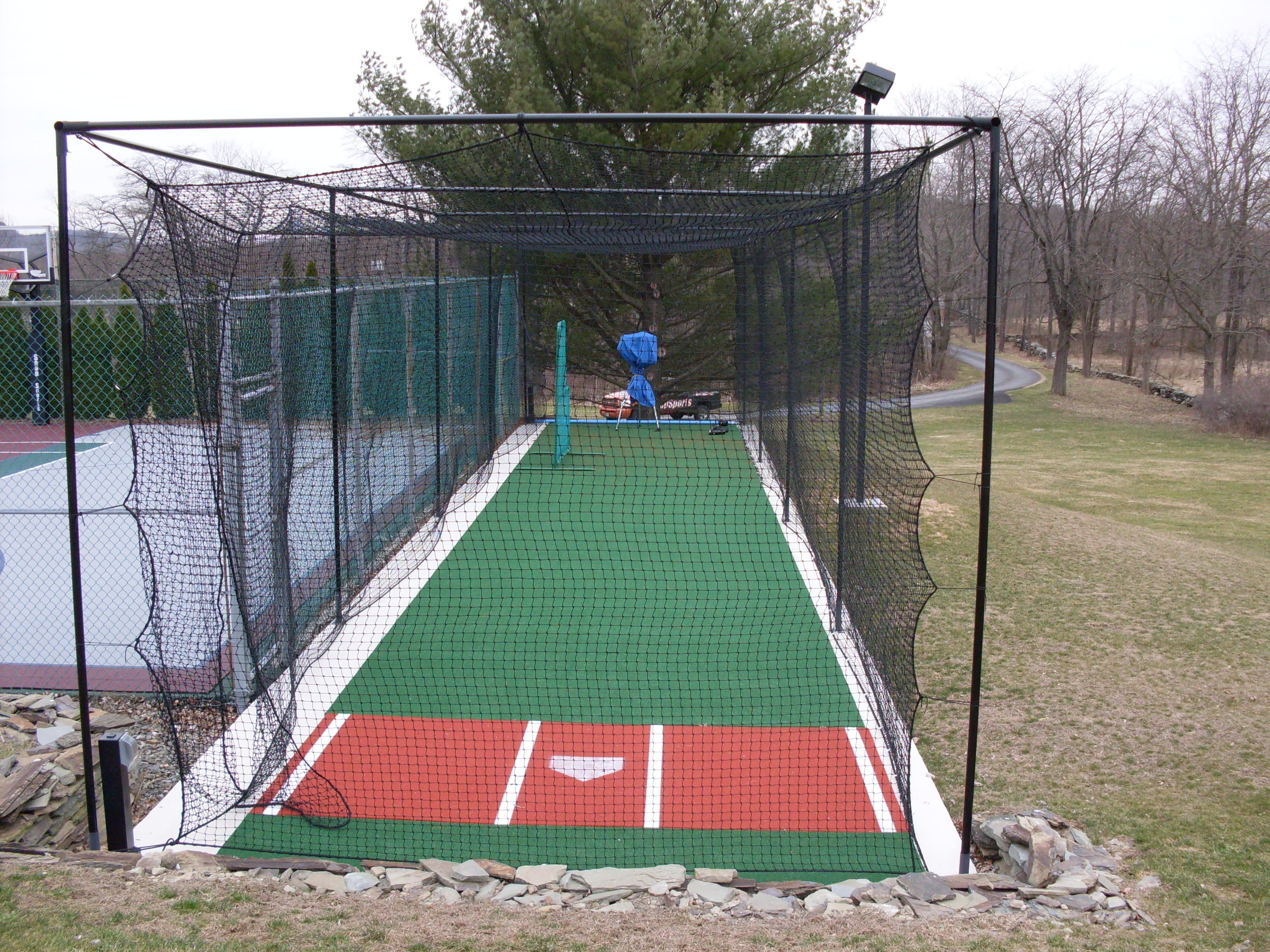 14.Residential batting cage sport pro usa baseball in 2019 via SIMPHOME.COM