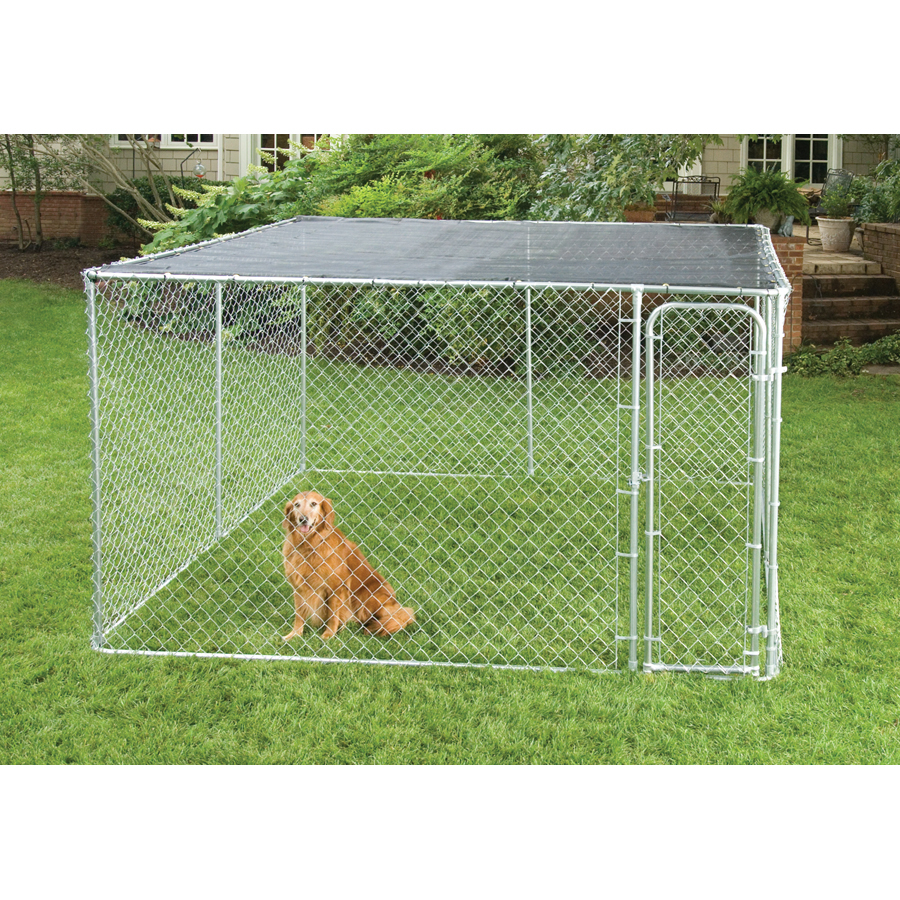 20.stunning backyard dog fence kennel via SIMPHOME.COM