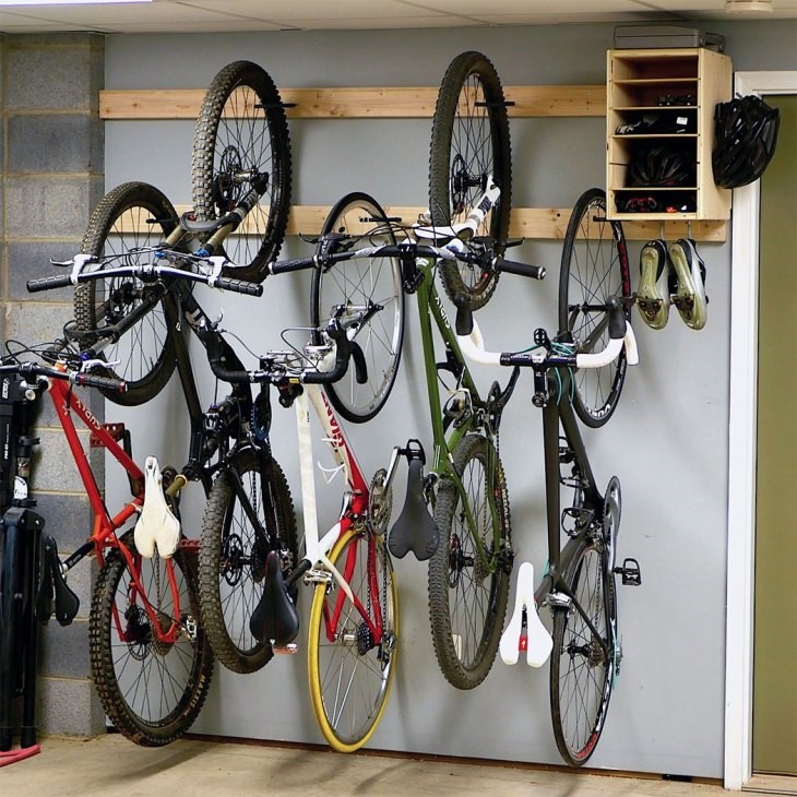 5. Space saving Bicycles Storage Organization via Simphome.com