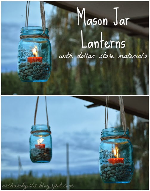6. Mason Jar Lanterns via SIMPHOME.COM