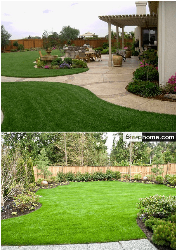 7.Large Backyard Landscaping Ideas by Simphome.com
