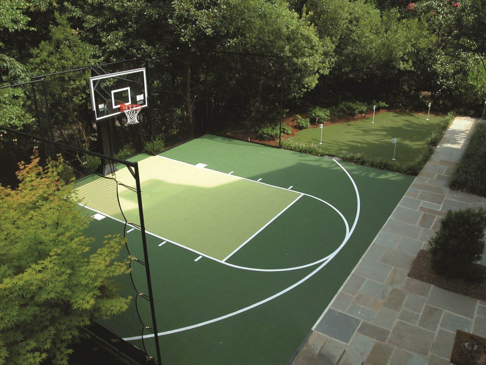 12.SIMPHOME.COM design ideas backyard basketball court allsport america inc in backyard sport court ideas