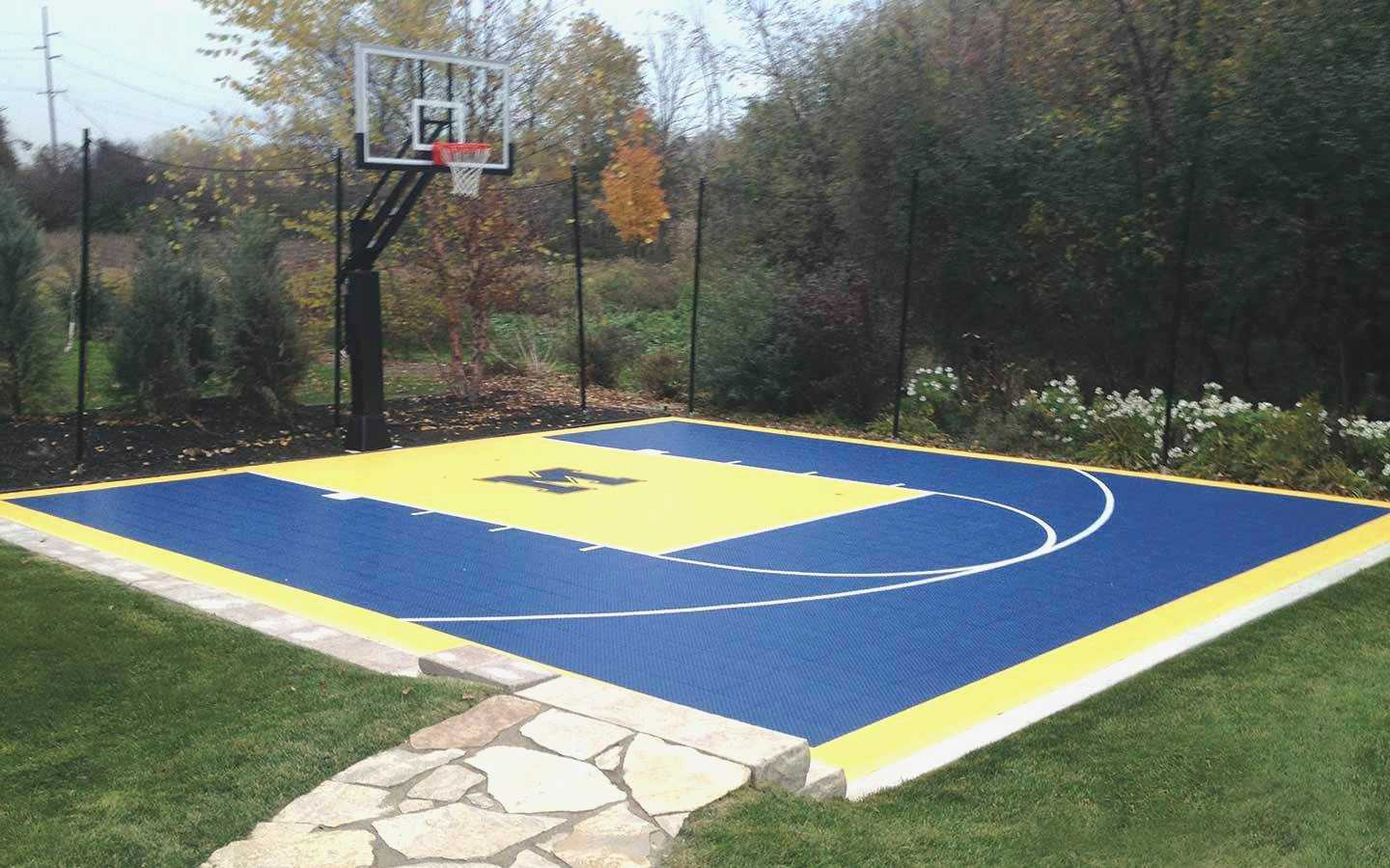 13.backyard basketball court ideas outdoor via SIMPHOME.COM