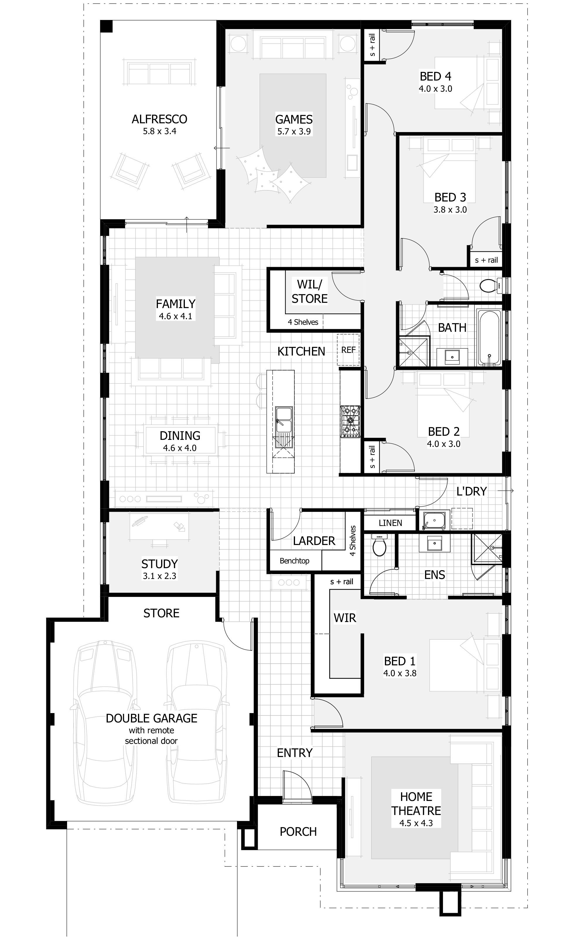 14.SIMPHOME.COM 5 bedroom modern house plans for house plan cottage