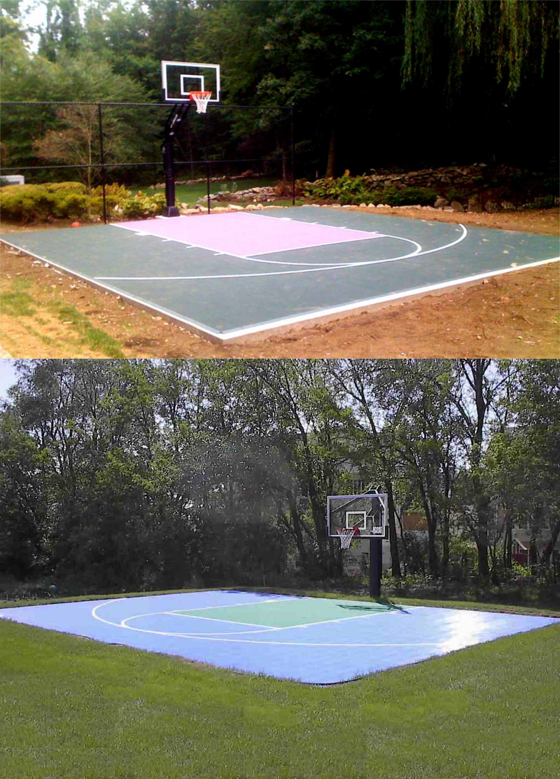 14.SIMPHOME.COm backyard basketball court layout tips and dimensions
