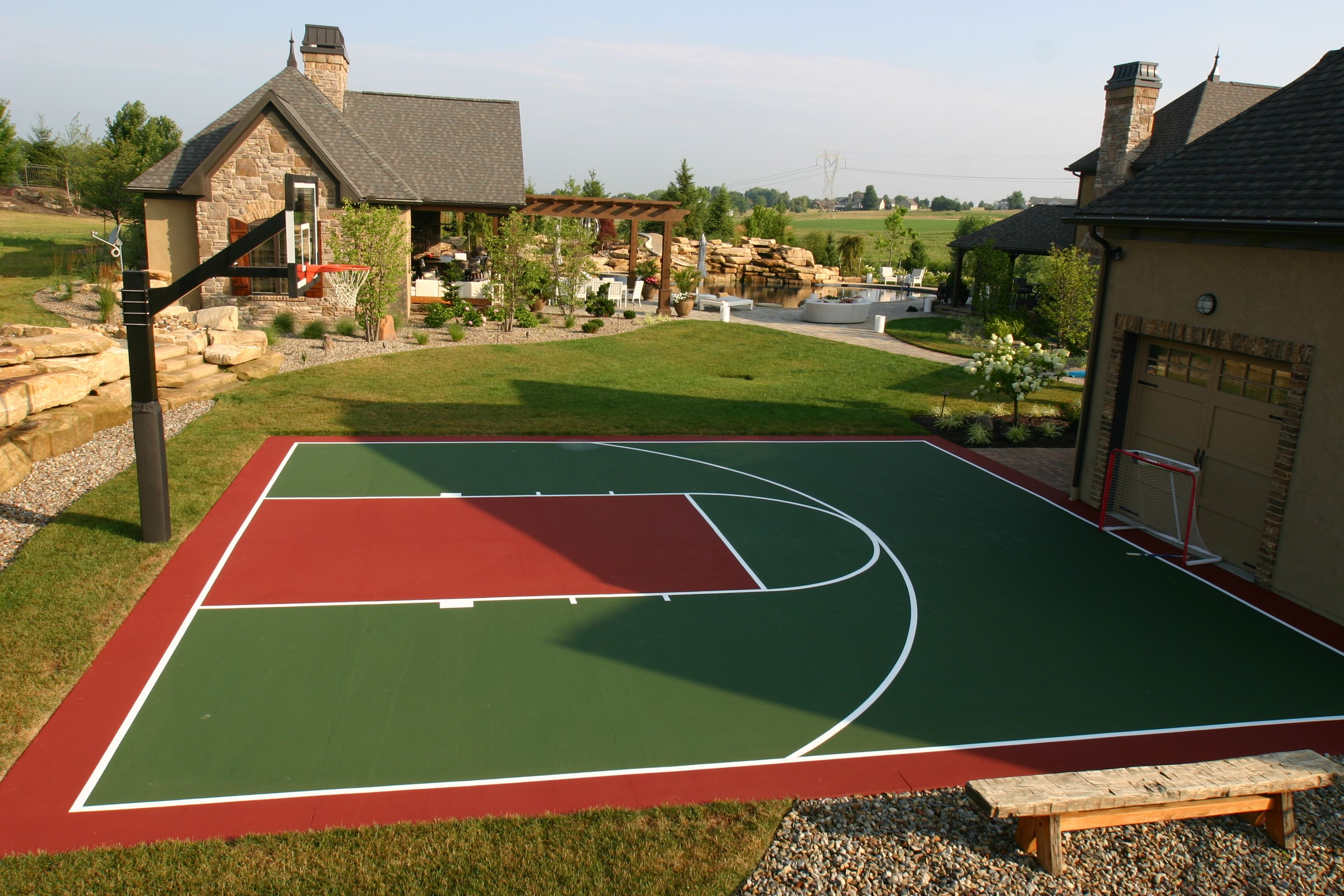 18.SIMPHOME.COM backyard recreation areas can include sport courts