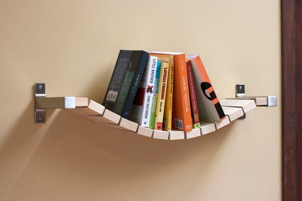 2.SIMPHOME.COM Bridge Inspired Bookshelf