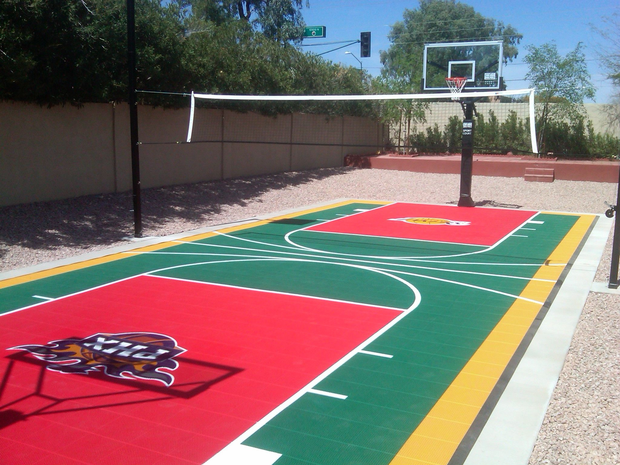21.SIMPHOME.COm backyard sports court backyard designs arizona sport court