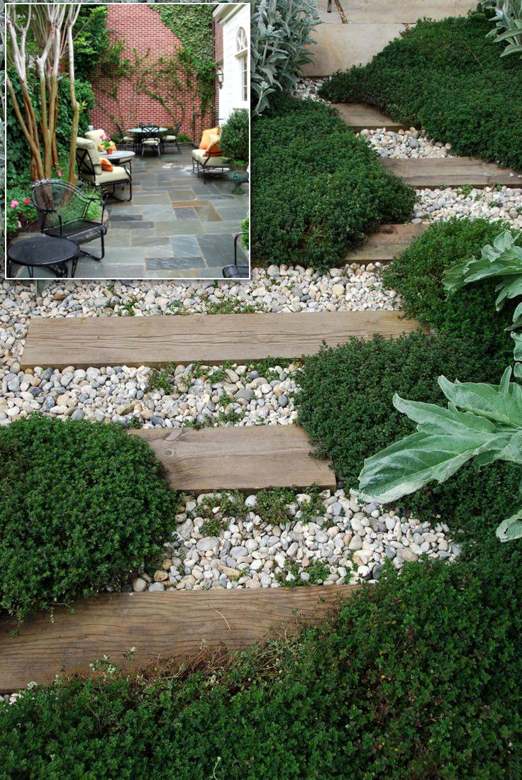 3.SIMPHOME.COM Make the garden path in your backyard