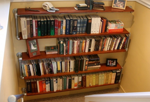 9. SIMPHOME.COM S Shaped Wall Mounted Bookshelf