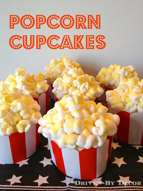 9.Popcorn Cupcakes Ideas via Simphome,com