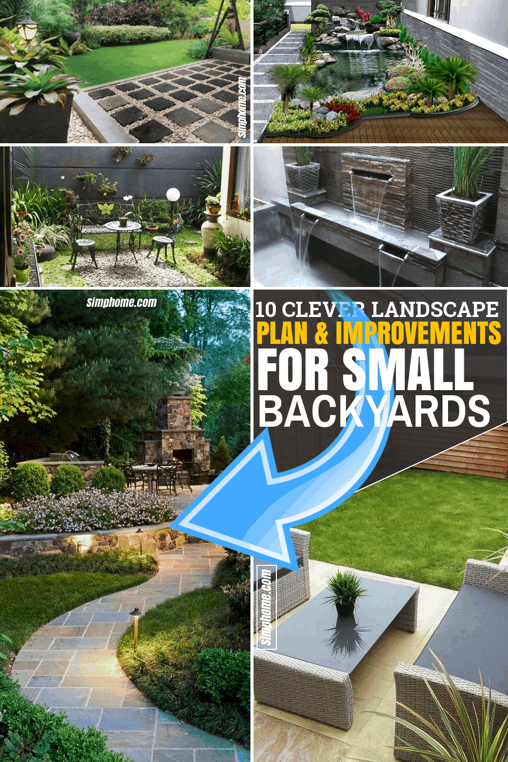SIMPHOME.COM 10 Clever Landscape Design Plans and Improvements for a Small Backyard Featured Image