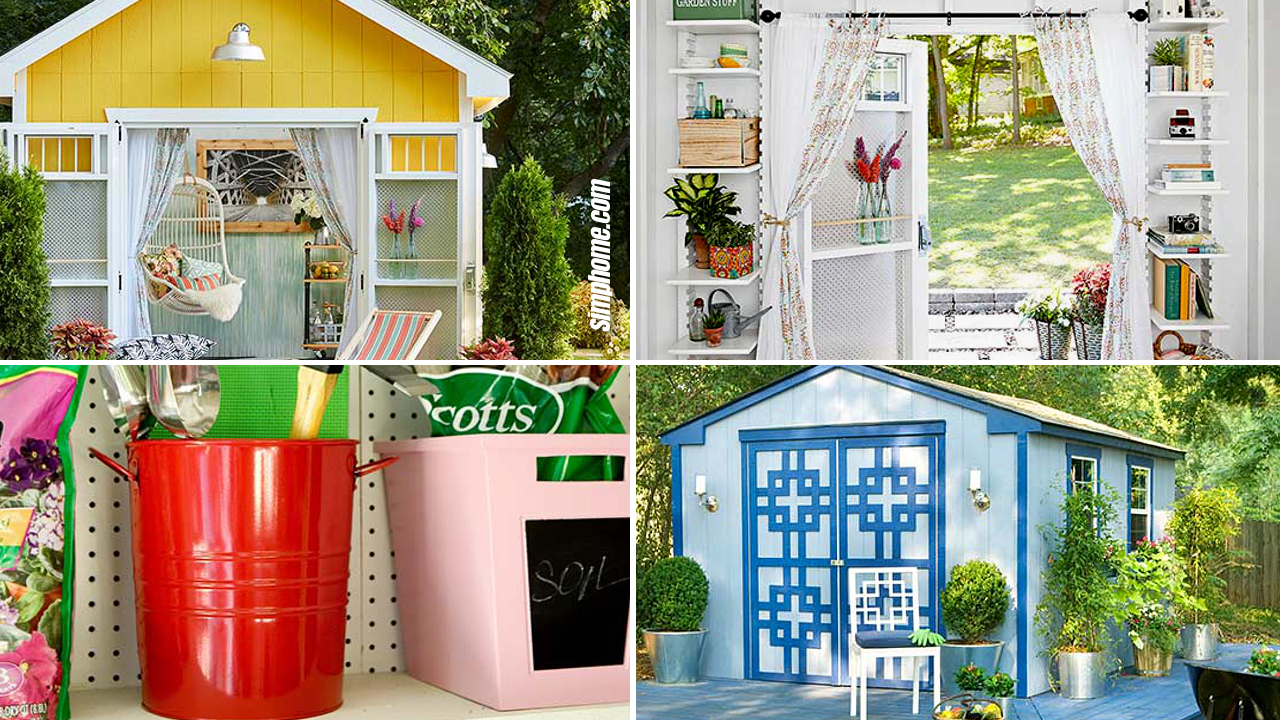 SIMPHOME.COM 10 How to Makeover Small Backyard Shed Ideas Featured Image