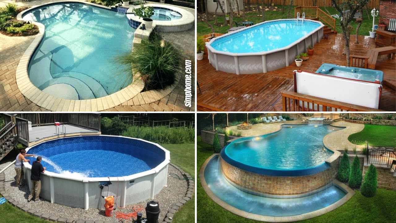 SIMPHOME.COM 10 Ideas How to Build Above Ground Pool Backyard Ideas Featured Image