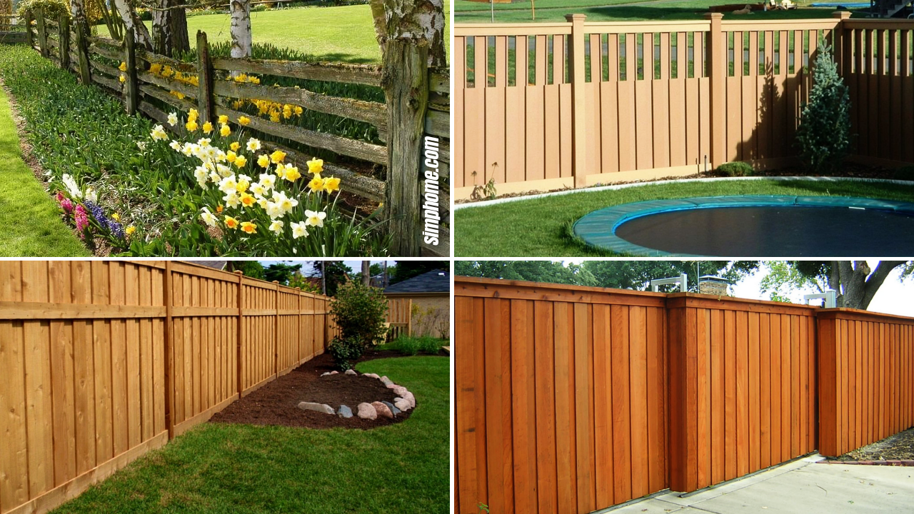 SIMPHOME.COM 10 Tricks How to Upgrade Wood Fence Ideas for Backyard Featured Image