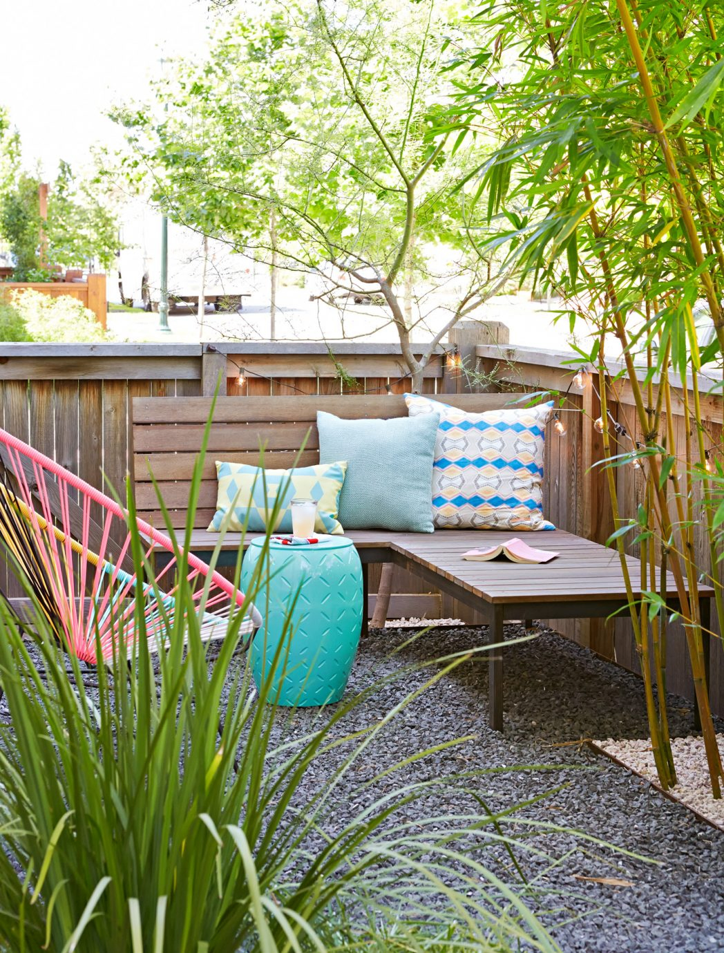 backyard ideas makeover on a budget patio seating bamboo 102605130 in cheap backyard makeover ideas