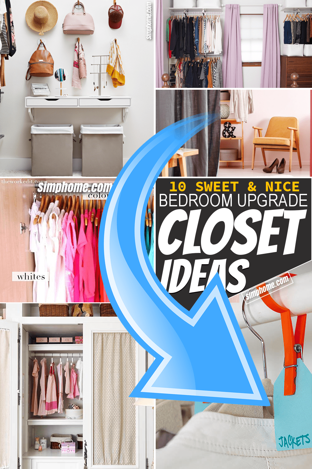 Simphome.com 10 bedroom closet ideas featured image