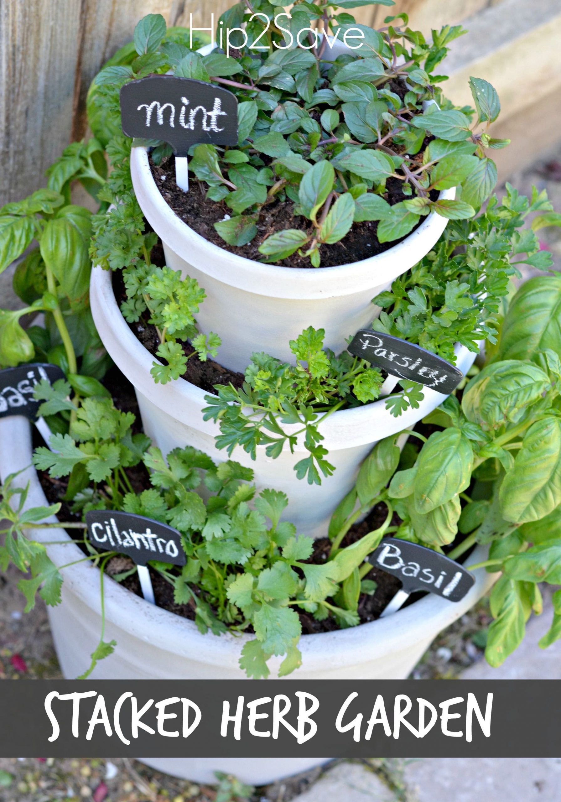 Simphome.com diy stacked herb garden gardening and outdoors pinterest herb within potted herb garden ideas