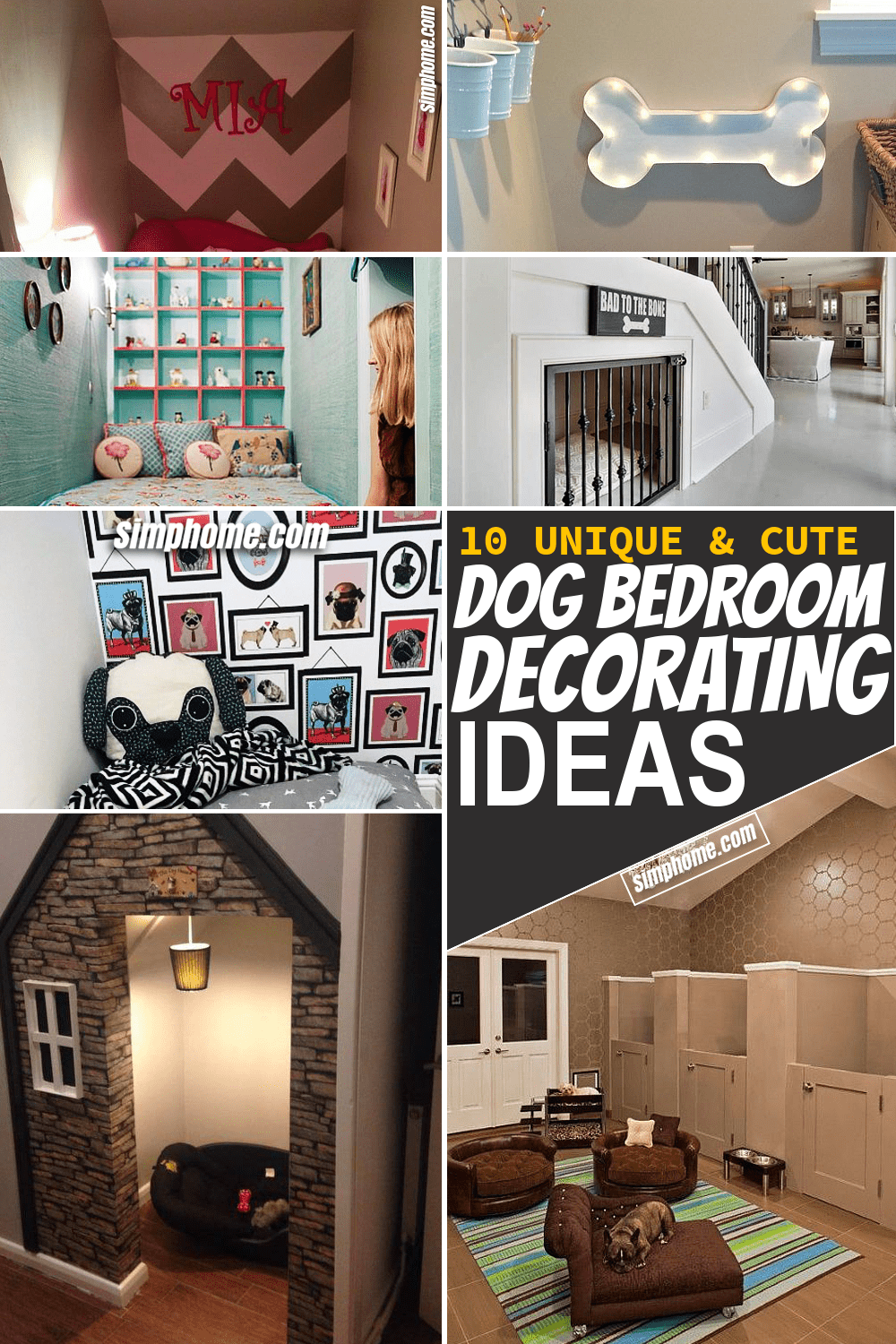 Simphome.com 10 Dog Bedroom Decor Ideas Featured Pinterest Image