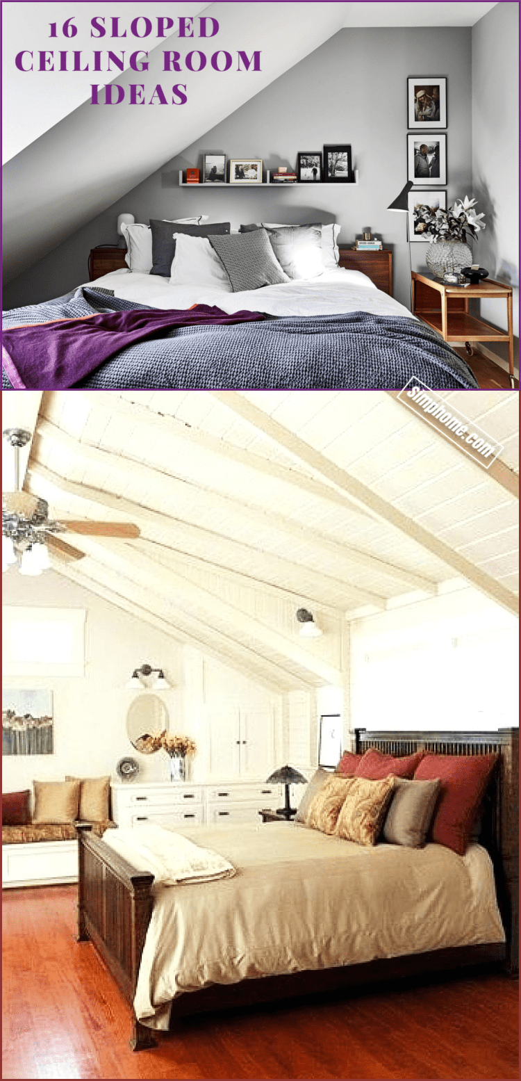 Simphome.com how to decorate sloped ceiling room ideas
