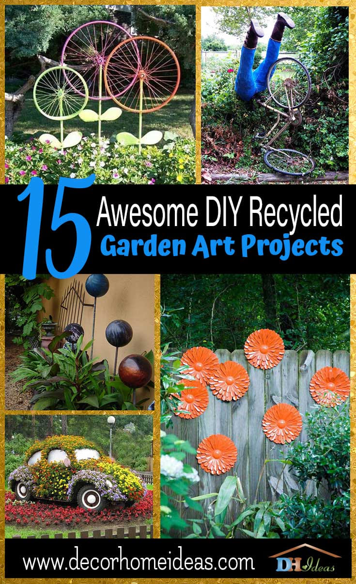 Simphome.com awesome diy recycled garden art projects in 10 diy garden art ideas stylish and beautiful