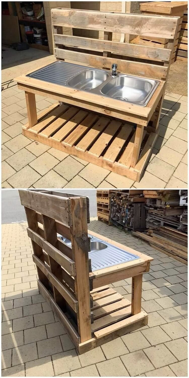 Simphome.com this shipping wood pallet idea will make you introduce out with the with garden sink ideas