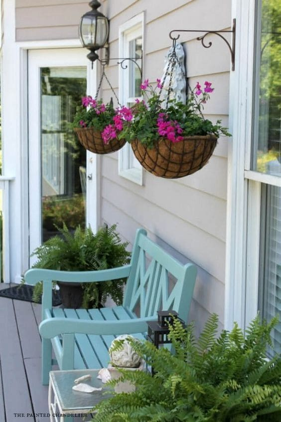 7.Simphome.com Hang Planters in the Porch or Patio