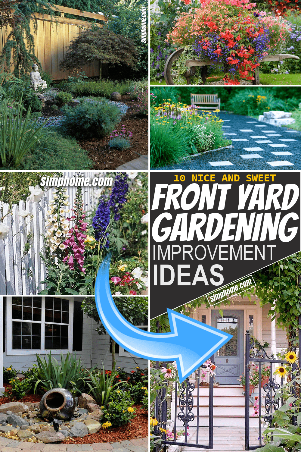 Simphome.com 10 Front Yard Gardening Ideas Pinterest image Long