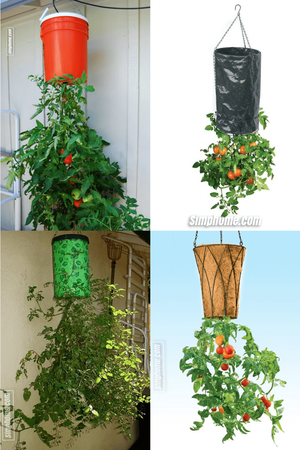 10.Simphome.com An Upside Down Tomato Planters project idea
