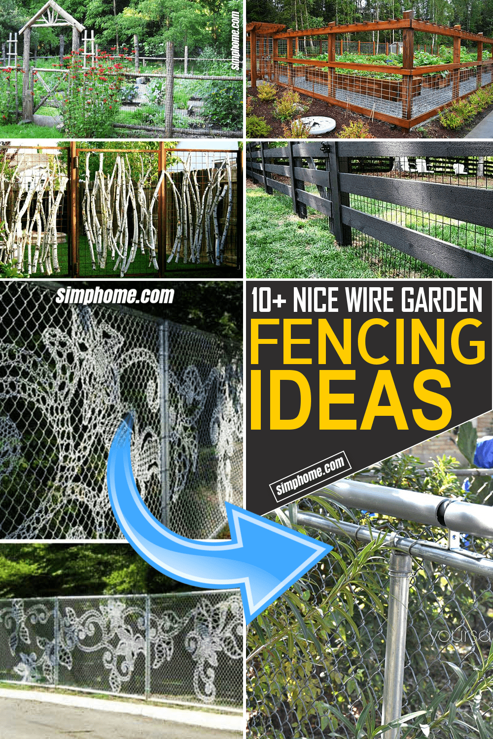 Simphome.com 10 Wire Fencing Ideas