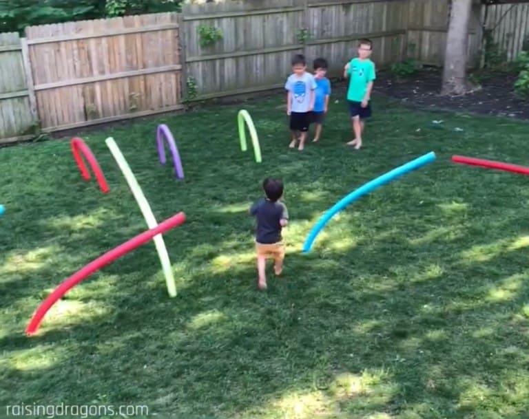 9.Pool Noodle Obstacle Ideas by Simphome.com 1
