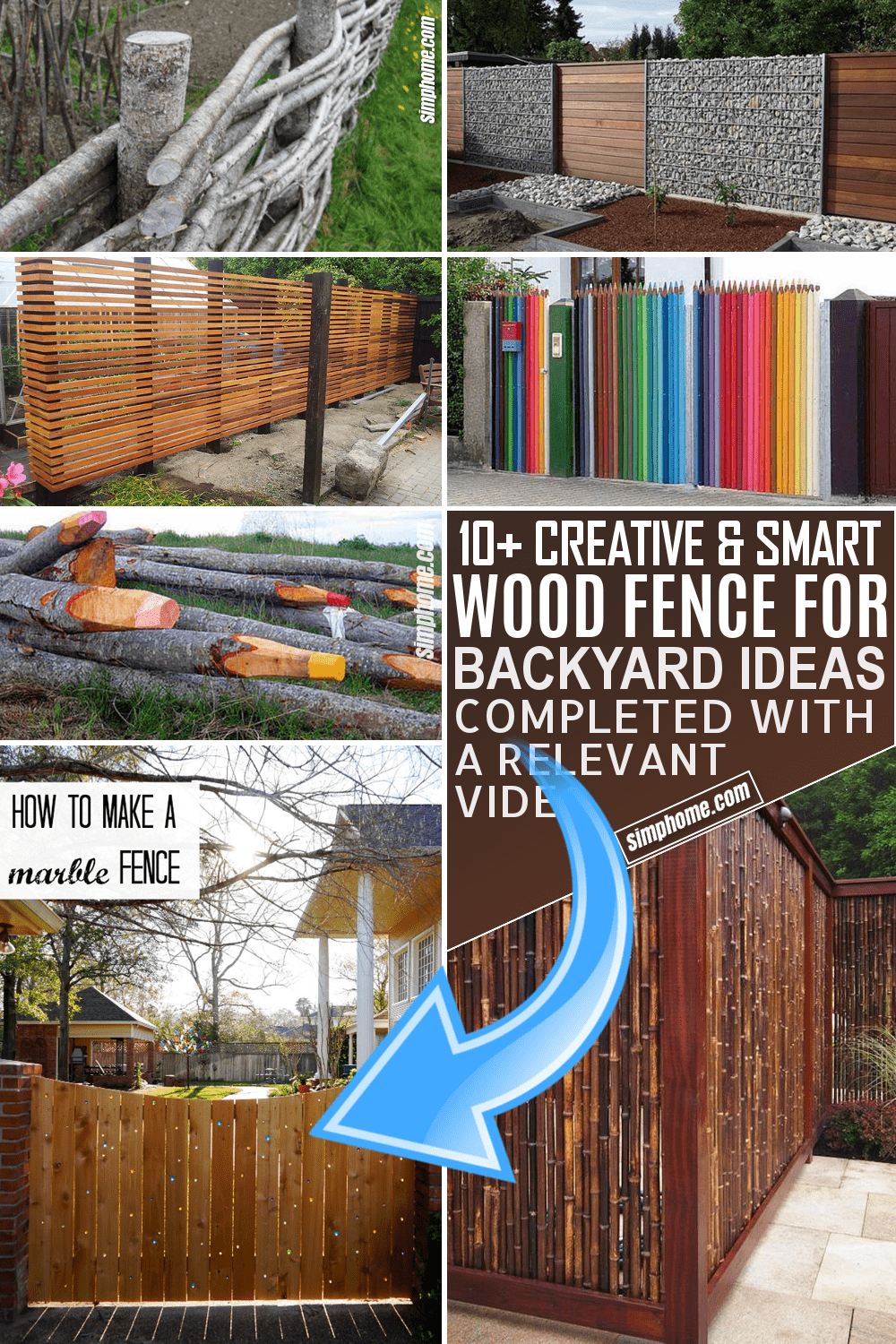 10 Wooden Fence for Backyard Ideas by Simphome.com