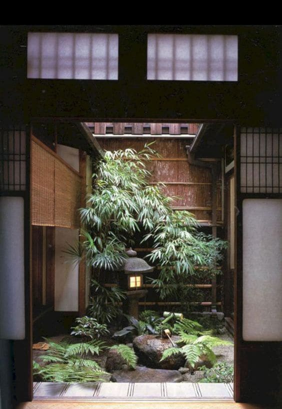 1.Indoor Zen Garden Looking Outside via Simphome.com