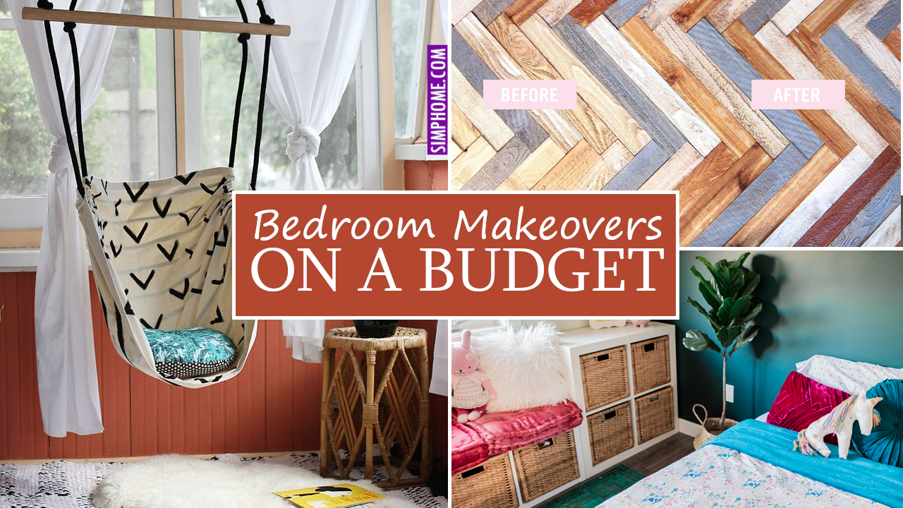 Bedroom Makeovers on a Budget via Simphome.com