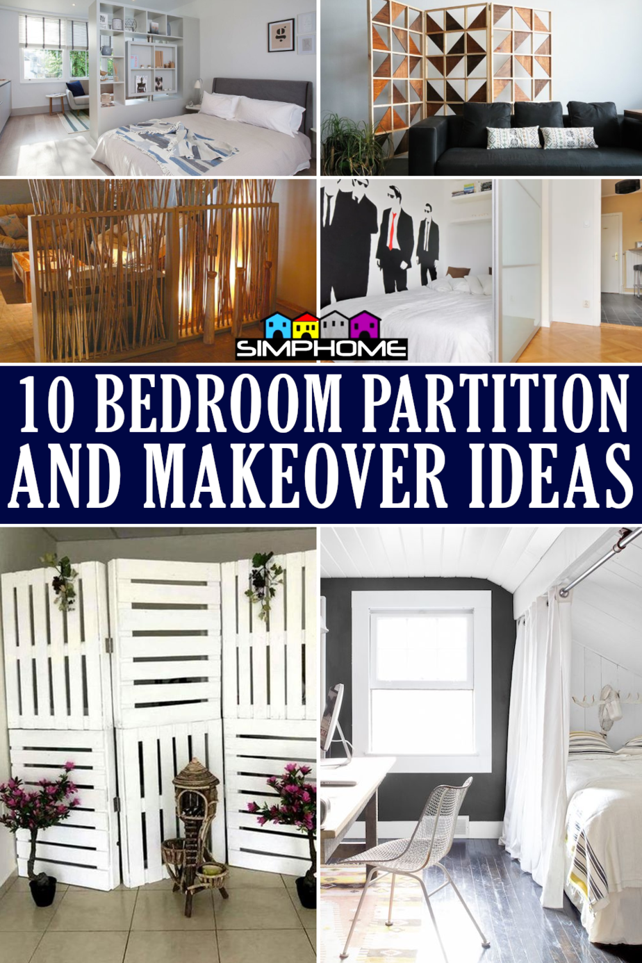 bedroom partitions and makeover ideas via simphome.com featured image