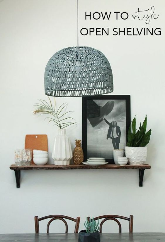1. Re Style it with this open shelving idea by simphome.com