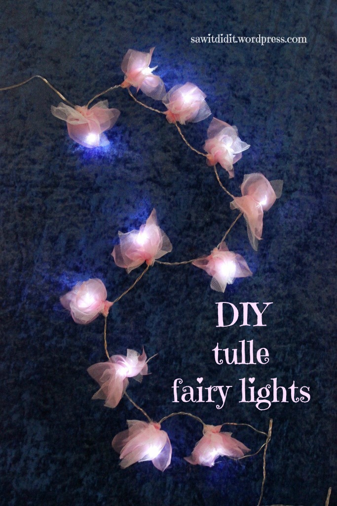 6. DIY Tulle Fairy Lights by simphome.com