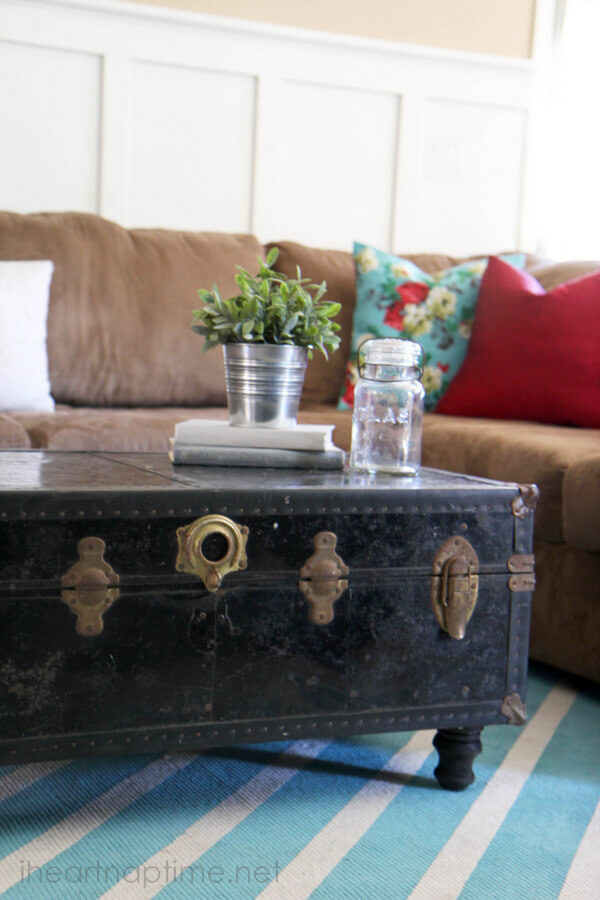 9. How to turn old chest to a vintage coffee table by simphome.com