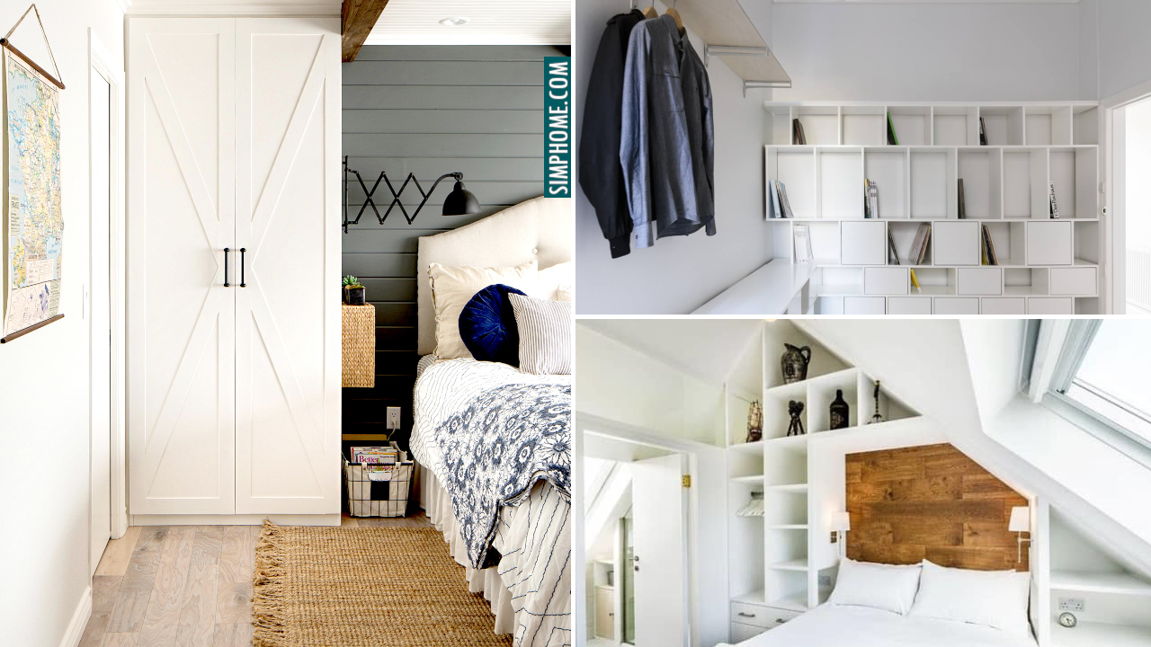 Smart Built In Storage Ideas for Bedroom via Simphome.com