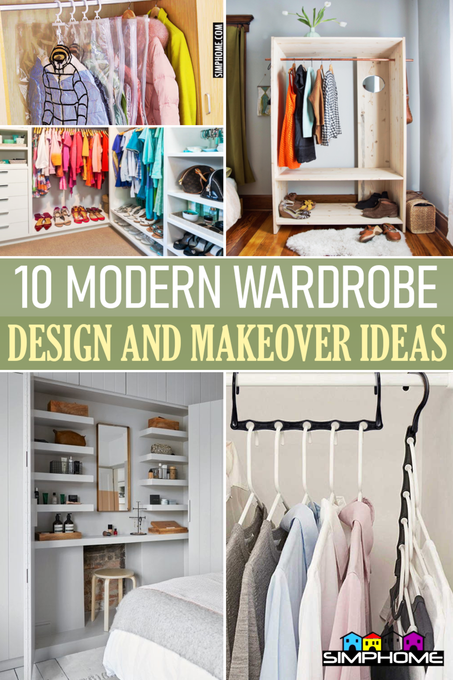10 Modern Wardrobe Design and Makeover Ideas via Simphome.comFeatured
